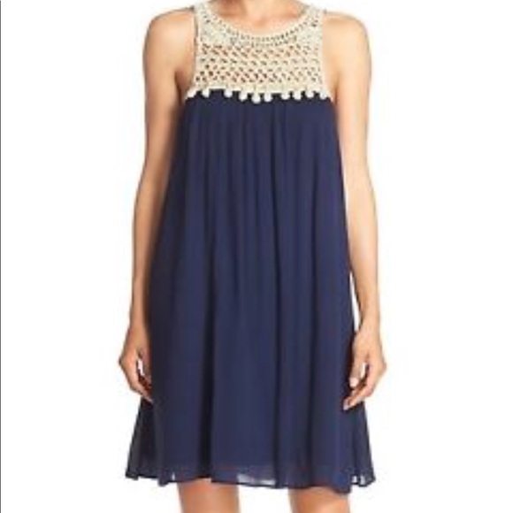 Lilly Pulitzer Dresses & Skirts - LILLY PULITZER Rachelle Pom Crochet Swing Dress